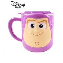 1pc Disney Mickey 3D Shaped Stainless Steel Tumbler With Lid, Spill-Proof, Heat-Resistant, Detachable 316 Stainless Steel Inner Liner, Suitable For Milk, Coffee, Juice, Mouthwash, Cute Cartoon Embossed Water Cup, Durable, Reusable, Great For Parties, Birthdays, Weddings, Holidays, Kids Tableware, Student Water Bottle, Parent-Child Cup - Multicolor - View 16