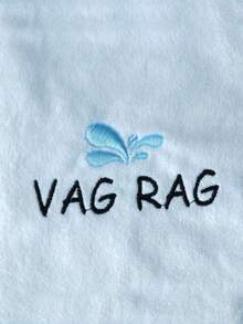 1pc, 12in Microfiber Embroided Letters Naughty Funny Wash Towel For Boyfriend Girlfriend Husband Wife Adult Humor Gift, Perfect For Valentine's Day Wedding Anniversary Day Gift White Elephant Exchange Gift Gag Gift Bachelor Bachelorette Party Supplies Bathroom Decor Fall Decor Back To School For Beauty Salon Home Bathroom