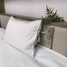 1pc 100% Bamboo Fiber Pillowcase, White, Suitable For Home Bedroom Use