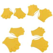 aqxreight de Natacin de Parejas de Entrenamiento de Fitness Webbbed Silicon Swimming Glove Glove de Entrenamiento de Natacin Se Aumenta a Travs de la de Glovesswimming Mittenswater G - Amarillo - Ver 1