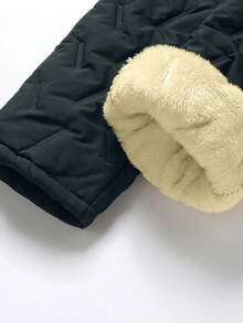 1Pc Thickened Thermal Lined Women'S Outdoor Sport Pants, Windproof Thermal Casual Trousers For Winter Tights - Dark Grey - View 5