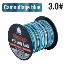300M 4 Strands Braided Multifilament Fishing Line Camo Blue/ Camo Green Durable Long Casting Bass Carp Freshwater Saltwater 0.8#-8.0# PE Line. - Multicolor - View 13