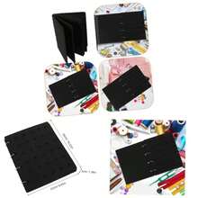 Bolsa Para Guardar Flores De Zapatos De Fieltro Soporte Para Adornos De Zapatos Organizador De Dijes Tipo Para Exhibir Hebillas Cuarto De Bao - Negro - Ver 1