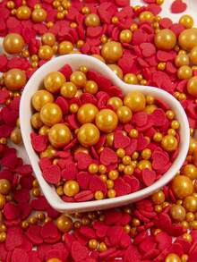 75g/2.6oz,Valentine's Day Edible Mix Sugar Sprinkles For Baking Cake Decoration Sprinkles,Macarons, Cupcakes, Waffles, Donuts, Lollipops Cupcake Biscuits Desserts Party Themed Parties Decoration - Multicolor - View 13