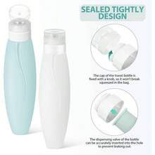 Travel Toiletry Bottles Set 150ml Silicone Refillable Squeeze Bottles Lotion Shampoo - Multi - View 7