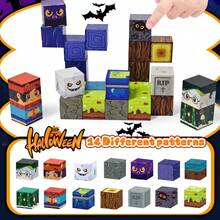 27 piezas Bloques de construcción magnéticos de Halloween, Juego de apilamiento de monstruos, Regalo de fiesta genial, Juguetes de Halloween para niños y niñas - Multicolor - Ver 3