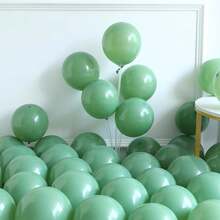 131-Pc Football Balloon Garland Kit With Sage Green, Brown, And Foil Football Balloons-Great For Touchdown, Rugby,  And Sports Parties - Trending, Best Seller, New Arrival, Party Supplies, Elegant Decor, Party Decoration, Wedding & Birthday - 綠色 - 查看 3