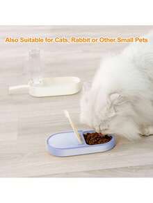 1 pezzo Bottiglia d'acqua portatile per cani 2 in 1 con contenitore per cibo, ciotola per acqua e cibo per animali domestici a prova di perdite per viaggi, passeggiate, escursioni, attività all'aperto, leggero alimentatore per animali domestici adatto per cani e gatti di piccola e media taglia - Multicolore - Visualizzare 6