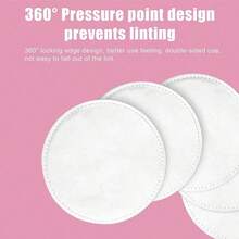 Miếng tẩy trang tròn dùng một lần dày 3 lớp, kích thước 6*6cm, tiện lợi khi đi du lịch - trắng - Xem 4