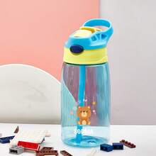 16oz/480ml Personalized Water Bottle For Kids, With Straw And Cap, Birthday/Back To School Supplies, Reusable, Suitable For Children, Boys, Girls And Teens, Great Gift Idea. 12oz/350ml Stainless Steel Water Bottle For Kids, With Silicone Straw, Unicorn, Butterfly, Space, Construction Vehicle Themes, Pink, Green, Blue, Purple, 5 Color Options, Children, Urban Chic, Modern, Colorful, Cute - Style 2 - View 49