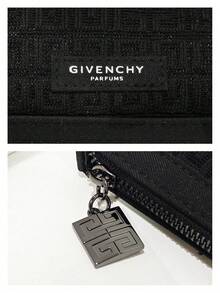 Givenchy 黑色网状纹理化妆包，轻便透明大容量收纳袋。便携式手持化妆品整理包，旅行化妆包，高端女士包，日常化妆品收纳包，家居装饰，化妆包，梳妆台，化妆包，化妆包，洗漱包，化妆包，梳妆台，化妆品收纳包，化妆包，圣诞礼物 - 黑色 - 查看 6