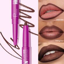 Pudaier Matte Double-Water And Sweat Resistant, Multi-Functional.Ended Lip Liner - Long-Lasting Silky, Rotating Design, Non-Clumping And Non-Drying. - #15 - 查看 7