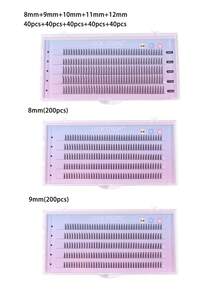 Bộ 200 sợi mi giả hình chữ A, độ cong cao, kiểu D, tự nối mi, nhiều lựa chọn độ dài: 8mm/9mm/10mm/11mm/12mm, tự nhiên và mềm mại, làm thủ công, phù hợp sử dụng hàng ngày, mi giả dạng hoạt hình, vật dụng cần thiết khi đi du lịch. - Nhiều màu - Xem 5