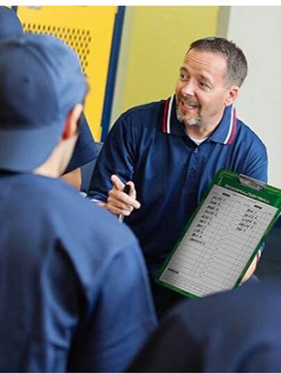 G oSp or t s entrenadores juntas – 2 caras Premium de borrado en seco portapapeles – Elige de béisbol, baloncesto, fútbol, fútbol, hockey, Lacrosse, o voleibol