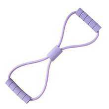 1pc 8-Shaped Elastic Resistance Band Foam Handle, Abdominal Waist Arm Leg Stretch Tension Band, Fitness Training, Gym Fitness, Yoga, Pilates, Suitable For Beginners - Multicolor - View 9