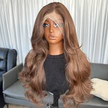 Kanekalon Futura Hair Light Brown 13x6 Synthetic Lace Front Wigs For Women 22 Inch Long Straight Glueless Kanekalon Hair Resistant Synthetic Hair Wigs Free Part 150% Density For Women Daily Party Vacation Holiday Use Easy To Install And Take Off For Beginners - Light Brown - View 3