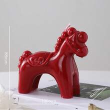 新年摇摇马香薰蜡烛，简约设计，书房客厅皆宜，优雅蜡烛，创意家居装饰，象征“即刻成功”。最佳派对必备蜡烛礼盒，婚礼回礼，客厅装饰摆件，家居装饰品，生日装饰，卧室装饰，生日礼物，房间装饰 - 彩色 - 查看 15