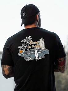 T-shirts pour hommes - Noir - Voir 3