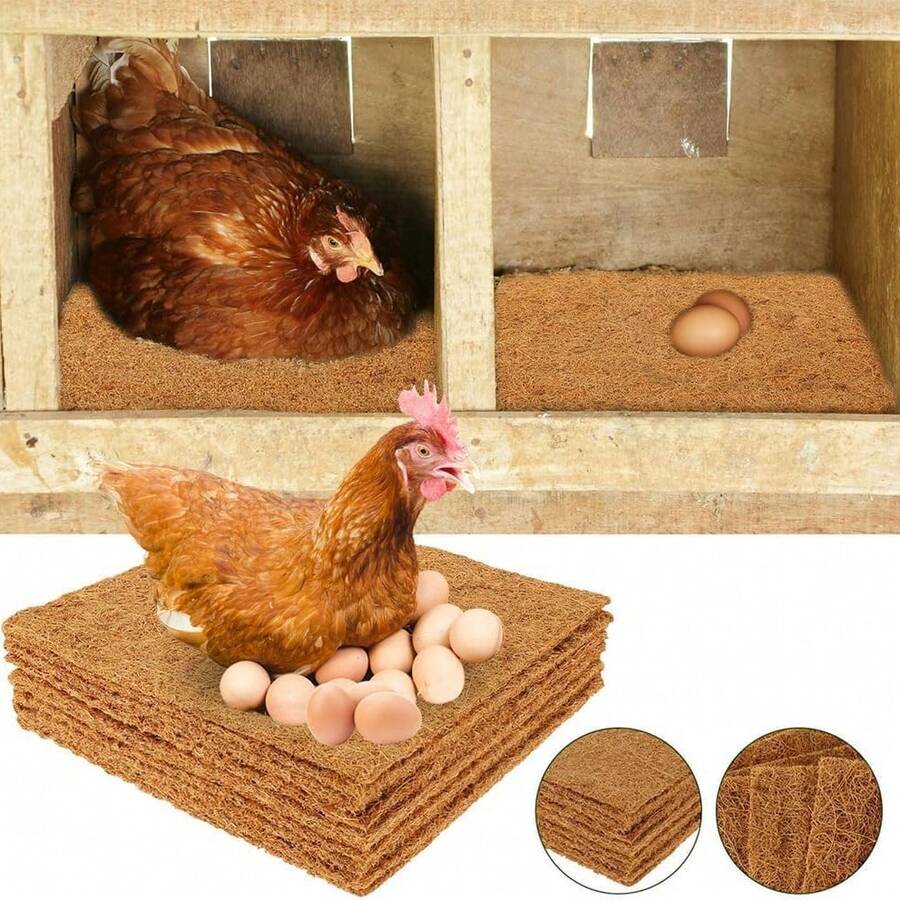 Chicken Nest Pad, Coconut Palm Chicken Nest Pad, Multi-Functional Chicken Nest Liner, Suitable For Laying Hens - Multicolor - View 1