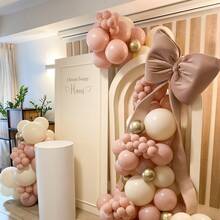 55 piezas/29 piezas Globos de látex vintage rosa, dorado champán, transparente, blanco arena de 10 pulgadas, adecuados para el Día de San Valentín, decoración de Año Nuevo, decoración de boda, aniversario, ceremonia de graduación, decoración de compromiso, fiesta de cumpleaños - Multicolor - Ver 6