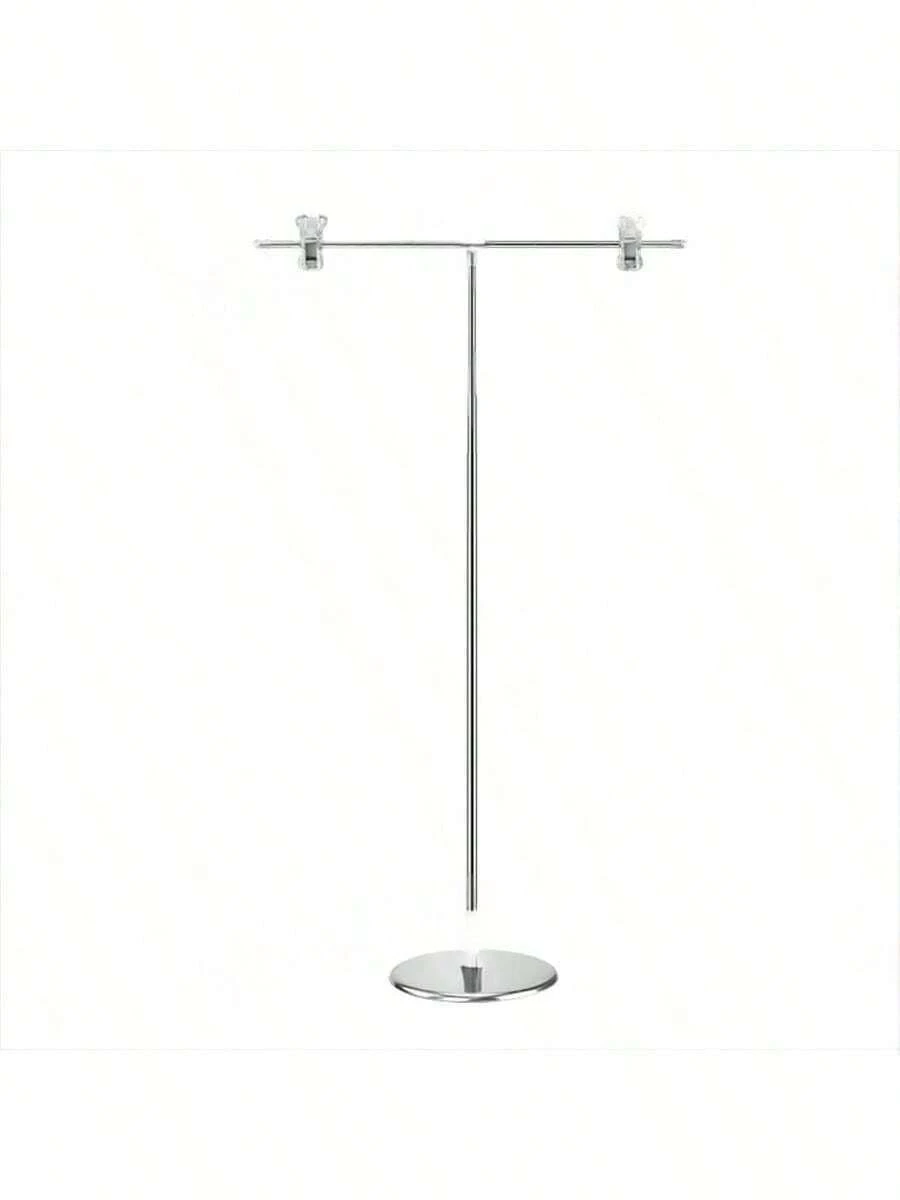 摄影背景架 可调节T型背景框架支撑系统 带夹子，适用于视频工作室 - 本色 - 查看 1