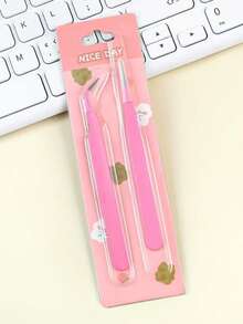 1 Pinzas de ángulo multifuncionales para rascar - Herramienta hermosa para manualidades de scrapbooking y pegatinas, pinzas/clips en forma de macarrón mini creativos - Multicolor - Ver 19