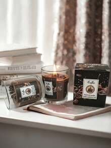 天然大豆蜡咖啡香氛蜡烛，无烟持久，适合客厅放松、咖啡爱好者、卧室使用，助眠香氛。 - 杯子蠟燭 - 查看 11