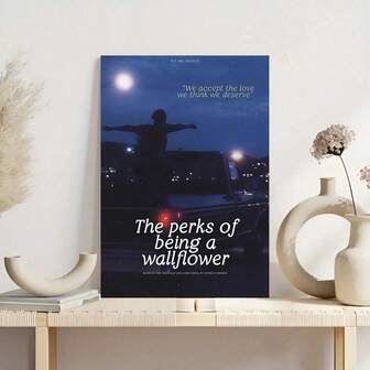 1pc WallFlower Movie Poster Canvas Wall Art Canvas Painting Modern Home Living Room Bedroom Corridor Wall Decoration Wall Art