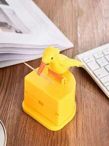 1pc Bird-Shaped Toothpick Holder, Smart Toothpick Storage Box, Cute Wings Open Design, Home Stress Relief Toothpick Canister, Press To Dispense Bird-Shaped Toothpicks - Multicolor - View 8