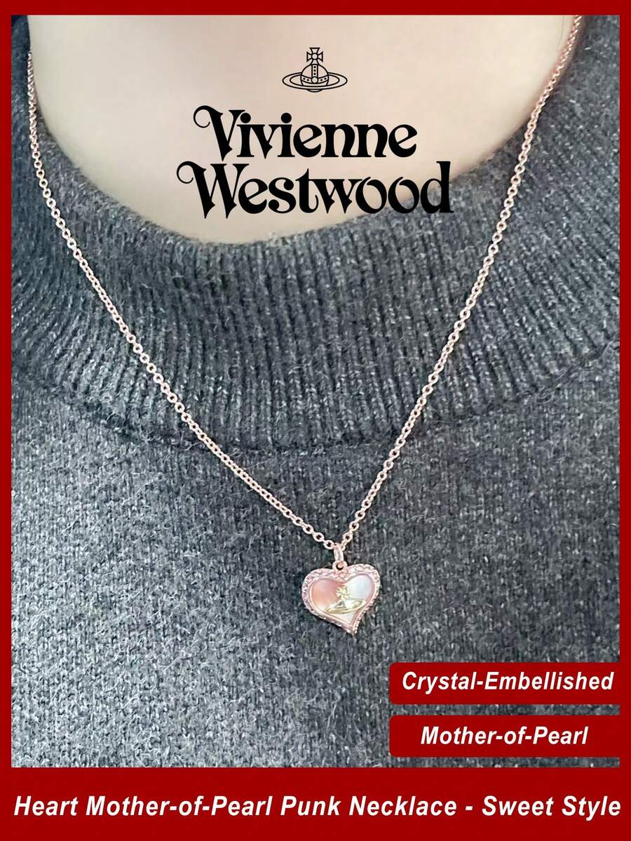 Vivienne Westwood Petra Pendant Necklace - Rose Gold - View 1