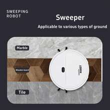 Robot hút bụi 3 trong 1, quét và lau nhà đa năng, thích hợp cho sàn gỗ, đá cẩm thạch, gạch, thảm, nhà bếp và nhiều bề mặt khác, lau sàn nhà (chạy bằng pin) - Nhiều màu - Xem 6