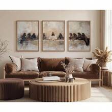 Jess arte de pared, lona religioso, arte de pared, arte cristiano, decoracin de pared, pster de Dios, fotos bohemias, hojas de Jess, pintura de la Biblia de las ovejas, para sala de estar, - 12x16 Inch No Frame + Arte de la fe de Jesús - Ver 6