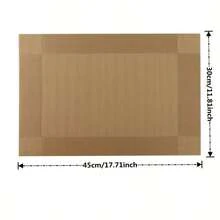 4/6/10pcs Placemats Set, Kitchen Dining Table Mats, Heat-Resistant Non-Slip Washable PVC Placemats, Easy Clean Woven Vinyl Placemats - Multicolor - View 6