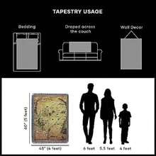 NORTHWEST Lord of Rings - Manta Tejida de Tapiz Hobbit, 48 x 60 Pulgadas,(Tierra Media) - Multicolor - Ver 2