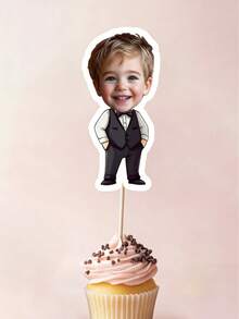 Bộ 10/25/50/100 chiếc phụ kiện trang trí bánh cupcake chủ đề Boss Baby tùy chỉnh, trang trí tiệc theo chủ đề Boss Baby cá nhân hóa, trang trí vui nhộn, kèm nhãn dán hình mặt, ảnh tùy chỉnh, trang trí bánh dễ dàng - Thích hợp cho sinh nhật, tiệc mừng em bé, họp mặt gia đình, bánh ngày lễ - Lý tưởng cho gia đình, những người đam mê tự làm tiệc, người tổ chức sự kiện - Trang trí bánh, trang trí bánh ngày lễ cá nhân hóa, trang trí món tráng miệng, đồ dùng tiệc tùng, đồ dùng nhà bếp. - Nhiều màu - Xem 10