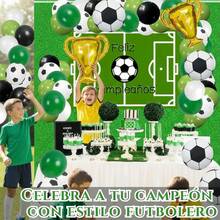Globos de Cumpleaños con Letrero Español Feliz Cumpleaños Globos Metálicos Decoracion Cumpleaños para Hombre con Cortinas Brillantes para Fiesta de Cumpleaños Azul y Plata - Verde - Ver 9