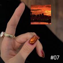 10ml 1pc Sunrise Cat Eye Nail Gel, Whitening Nail Art Set, New Autumn/Winter Popular Red Series, Silk Glass Bead, Chasing Light Magnetic Cat Eye Nail Polish Gel, Red Nails, Gold Nails, Christmas Nails, Salon Exclusive, French Manicure - 彩色 - 查看 20