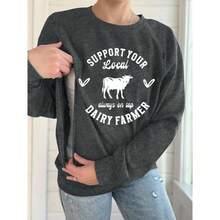 - Sudaderas de lactancia para mujer, con cierre oculta, para maternidad, manga larga, ropa casual - Gris + 2XL - Ver 2