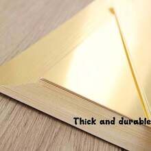 10/20 Sheets A4 Metallic Gold And Silver Card Stock Sheets For Crafting, Invitations, And Office Supplies - C And Eye-Catching! Single Side - Gold - View 9