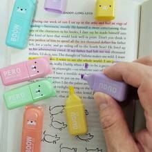 4/5/6色/套 可爱迷你熊造型荧光笔 马卡龙色斜头马克笔 幼儿园学校书写工具 荧光笔 专用于标记笔记 - 迷你可愛螢光筆 - 查看 8