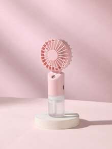 Mini Handheld Mist Fan, Portable Electric Fan, 2-Speed Adjustable, Desktop Fan For Summer, Humidifying & Cooling, Suitable For Indoor/Outdoor Camping, Student Rechargeable Fan, With 500mAh Long-Lasting Battery - Multicolor - View 10