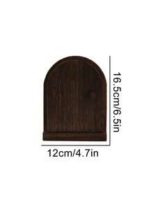 木质装饰隐藏式插座 - 无需钻孔的墙壁插座框，木质仙女门设计 | 适用于厨房、卧室、客厅、儿童房的装饰盖板