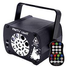 DJ Disco Bühnenbeleuchtung, LED Sound aktivierte RGB blinkende Lichtprojektion, ausgestattet mit Fernbedienung, geeignet für Weihnachten, Halloween Dekorationen, Bars, KTVs, Restaurants, Hochzeiten, Geburtstagsgeschenke, Tanzparty Geschenke