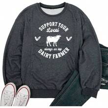- Sudaderas de lactancia para mujer, con cierre oculta, para maternidad, manga larga, ropa casual - Gris + 2XL - Ver 6
