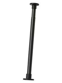 1pc Tension Curtain Rod, Built-In Spring, Heavy Duty, Suitable For Shower Curtain Rod, Drying Rack, Curtain Rod, Roman Rod, Wardrobe Support Rod, Door Curtain Rod Bathroom Bathroom Accessories Bathroom Tools - Black - View 10