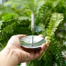 1个户外太阳能打火石，防风防水，适用于露营、求生等活动，小巧设计，高品质镜面，太阳能供电，无需电池 - 彩色 - 查看 7