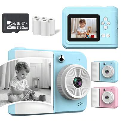 Máy ảnh kỹ thuật số 1080P với chức năng in ảnh tức thời, quay video và in bản vẽ Sketchup, bao gồm 2 cuộn giấy ảnh, phù hợp cho trẻ em từ 4-13 tuổi, sản xuất tại Trung Quốc, món quà sinh nhật tuyệt vời. Có hai lựa chọn màu sắc, có thể vẽ cùng bạn bè để tạo ra những màu sắc độc đáo trên ảnh, ghi lại những khoảnh khắc tuyệt vời. Món quà lý tưởng cho các ngày lễ và dịp đặc biệt như Giáng sinh, sinh nhật, năm mới, v.v.