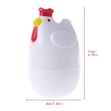 Hervidor de huevos para microondas, cocina en de pollo, electrodoméstico de cocina, soporte para huevos cocidos, herramienta de cocina, hervidor de huevos - Blanco - Ver 8