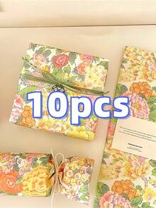 40pcs Haitang Flower Sleepless French Vintage Haitang Flower Kraft Paper High Quality Gift Packaging Paper Flower Gift Paper DIY - Multicolor - View 9