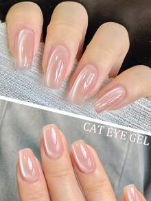 XEIJAYI 15ml Holographic Cat Eye Nail Art Design Magnetic Soak Off UV LED Gel Polish Nail Salon Tools For Women - Pink - View 5